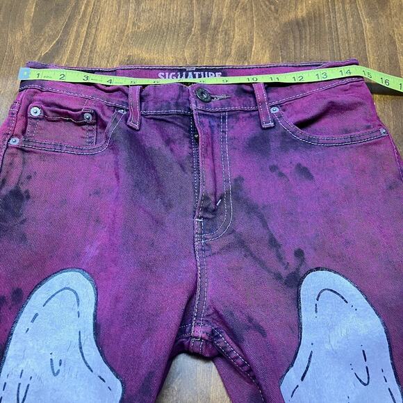 Levi's Custom Garment Dyed Marble Effect Hand Painted S37 Slim Jean Mens 30x30 - Picture 9 of 14